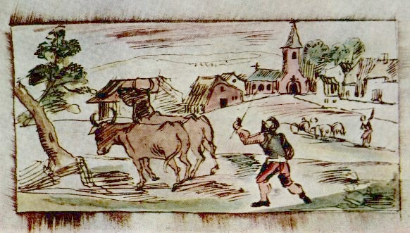 Consdorf: altes Bild von Abt Jean Bertels 1544-1607